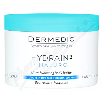 Dermedic Hydrain3 Hialuro tělové máslo 225ml - tělová mléka,oleje,krémy,másla,