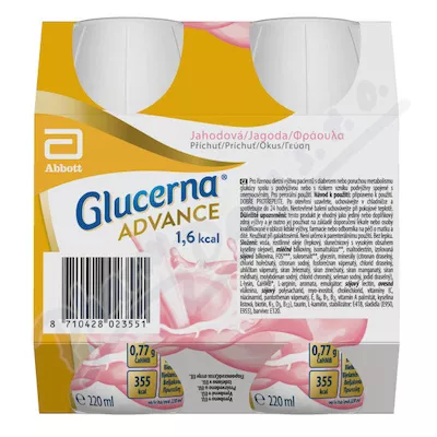 GLUCERNA ADVANCE 1,6 KCAL JAHODOVÁ PŘÍCHUŤ