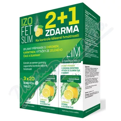 Naturprodukt Isofet Slim tbl.60 2+1 gratis