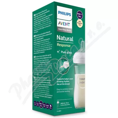 Philips AVENT Natural Respon.szklana butelka 240ml 1m+