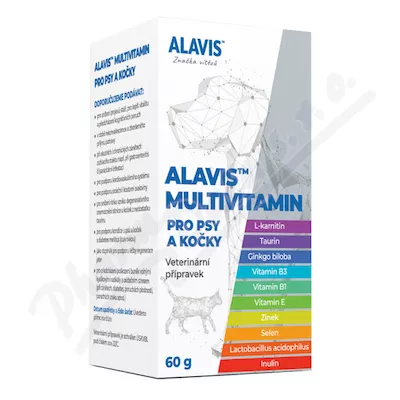 ALAVIS Multivitamin pro psy a kočky 60g - Veterinární přípravky a potřeby pro vaše mazlíčky.