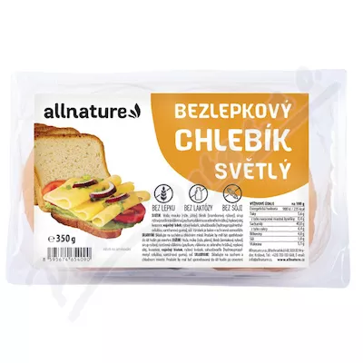 Allnature Bezglutenowy Chleb Lekki 350g