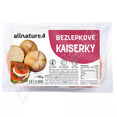 Allnature Bezglutenowe kajzerki 100g