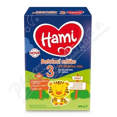 Hami 3 batolecí mléko na dobrou noc 600g