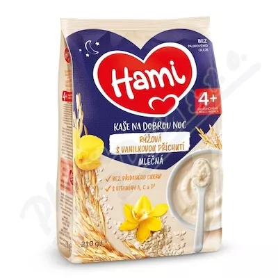 Hami Goodnight kaszka ryżowa wanilia 210g 4M