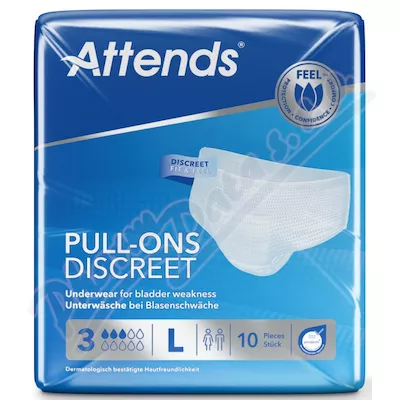 KALHOTKY ABSORPČNÍ ATTENDS PULL-ONS DISCREET 3 LARGE