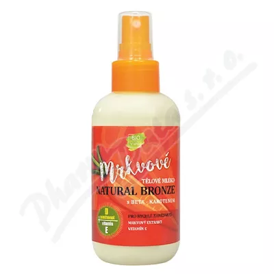 VIVACO mrkvové tělové mléko Natural bronz 150ml