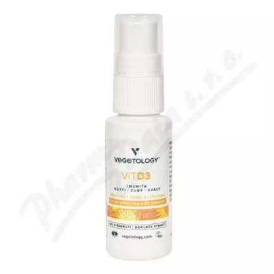 Vegetology VitD3 Vitashine ve spreji 1000IU 20ml