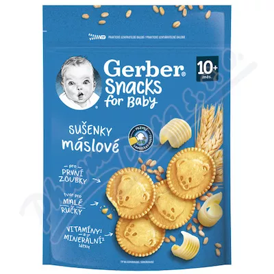 Gerber Snacks herbatniki maślane 180g 10M