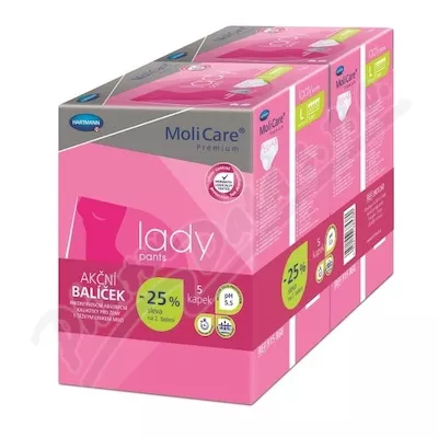 MoliCare Lady Pants 5kap. vel. L Duopack 2x7ks