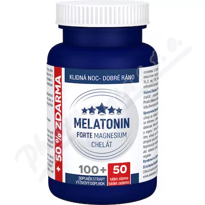 Melatonina Forte chelat magnezu tbl.100+50 gratis