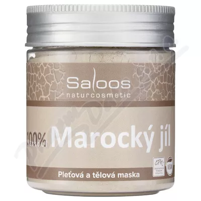 Saloos Marocký jíl 100% BIO 200g - odličování,odličování obličeje,čištění obličeje,čistění pleti,