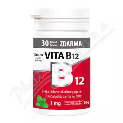 Vita B12 1mg do żucia tbl.100+30