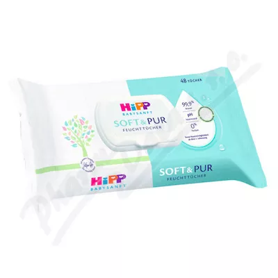 HiPP BABYSANFT Soft&Pur vlhčené ubrousky 48ks