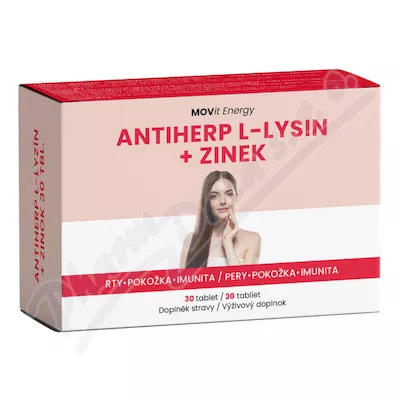 MOVit AntiHerp L-Lysin + Zinek tbl.30