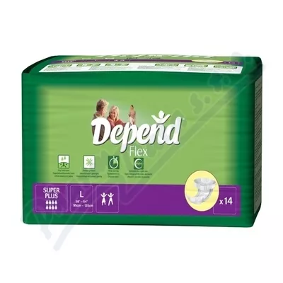 Depend Flex Super Plus majtki chłonne rozmiar L 14szt