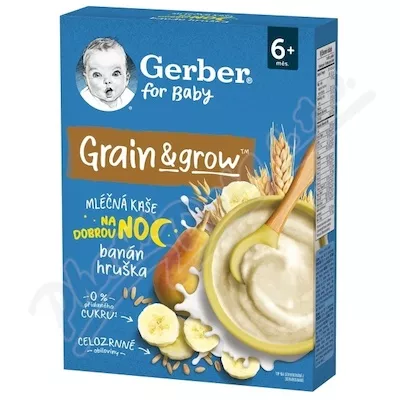 Gerber Ml.kaše na dobrou noc hruška banán 200g 6M+