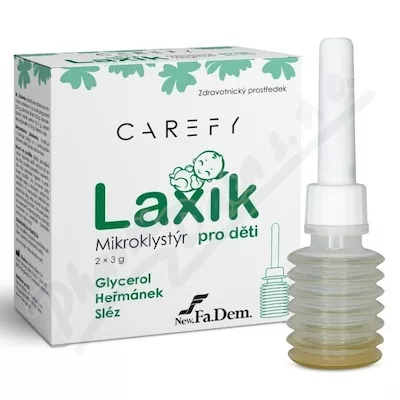 CAREFY Laxík mikroklystýr pro děti 2x3g