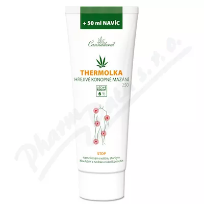 Cannaderm Thermolka hřejivé konopné mazání 250 ml