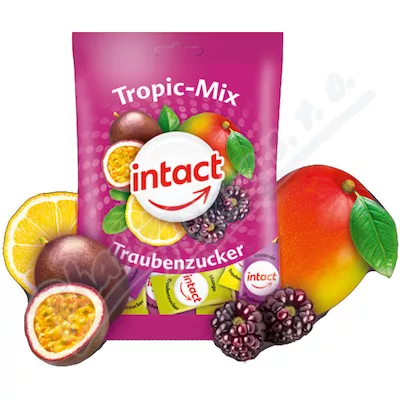 Intact hroznový cukr Tropic mix 75g