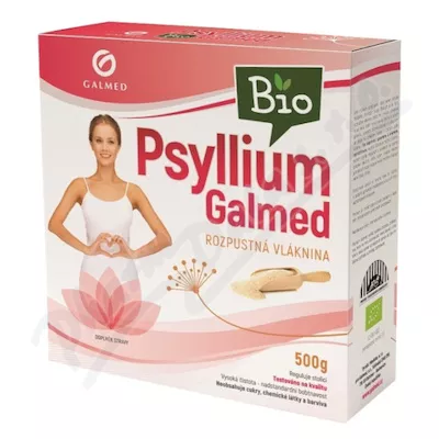 Psyllium rozpustná vláknina BIO 500g Galmed