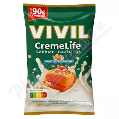 Vivil CremeLife karamel+lísk.oříšek bez cukru 90g