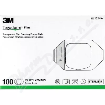 3M Tegaderm transp.převaz.fólie 6x7cm 1624W 100ks