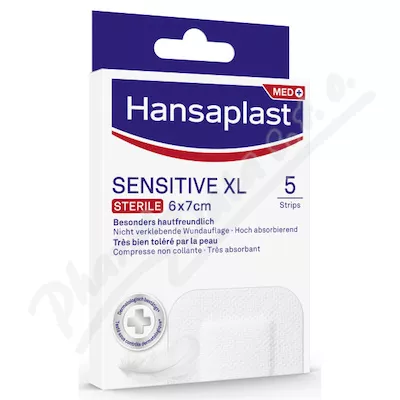 Hansaplast Sensitive náplast sterilní XL 5ks