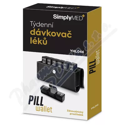 SimplyMed Pill Wallet dávkovač léků týdenní YHL044