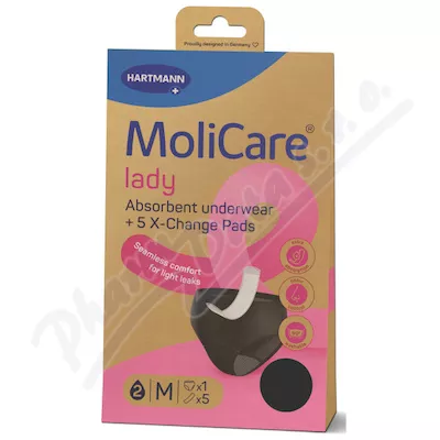 MoliCare lady absorpční prádlo M 1ks + vložky 5ks