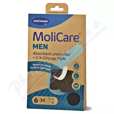 MoliCare MEN absorpční prádlo M 1ks + vložky 5ks