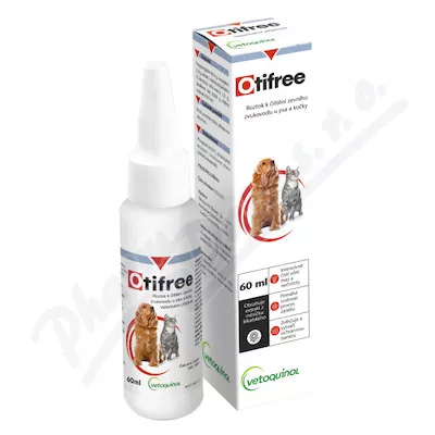 Otifree čistění zevního zvukovodu pes/kočka 60ml - Veterinární přípravky a potřeby pro vaše mazlíčky.