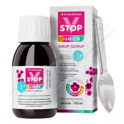 Fytofontana V-STOP sirup JUNIOR 3r+ jahoda 100ml