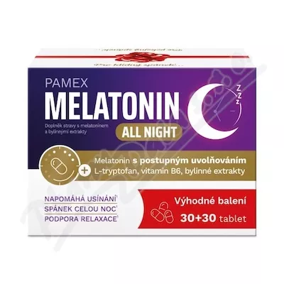 Pamex Melatonin all night tbl.30+30 promo