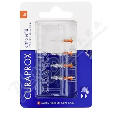 CURAPROX CPS 14 ortho refill mezizub.kartáček 4ks