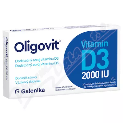 Oligovit Vitamin D3 2000 IU tob.30 Galenika