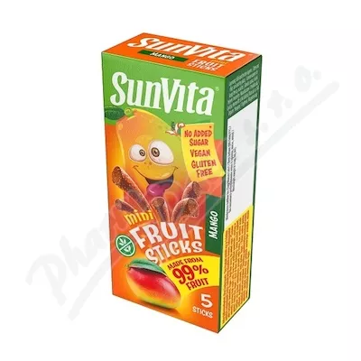 SunVita Fruit Sticks ov.tyčinky mini mango 5x10g