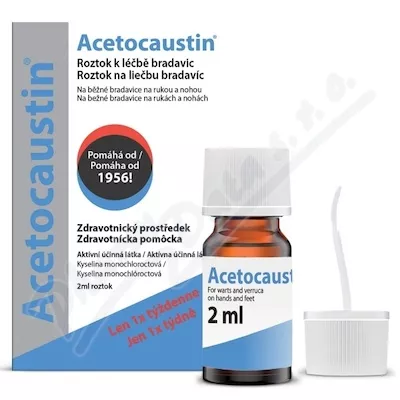 Acetocaustin roztok k léčbě bradavic 2ml