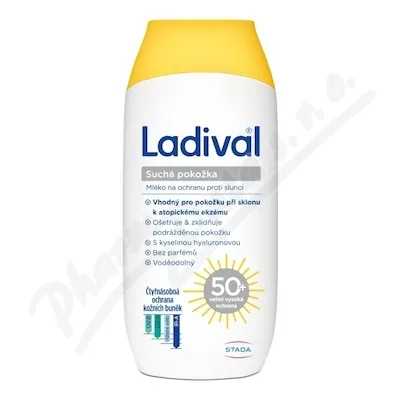 Ladival suchá pokožka mléko OF50+ 200ml