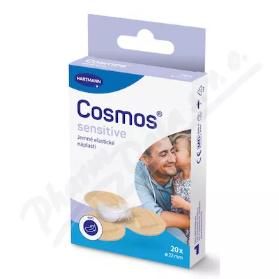 Cosmos sensitive jemná kulatá náplast 22mm 20ks