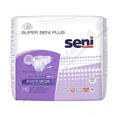 Seni Super Plus Extra Large incon.diaper.nappies.10pcs