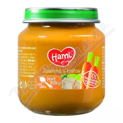 HAMI Příkrm zelenina krůtí 125g 110886