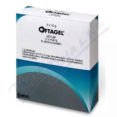 Oftagel oph.gel 3x10g/25mg