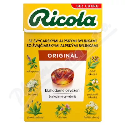 RICOLA Herbal Original bez cukru 40g