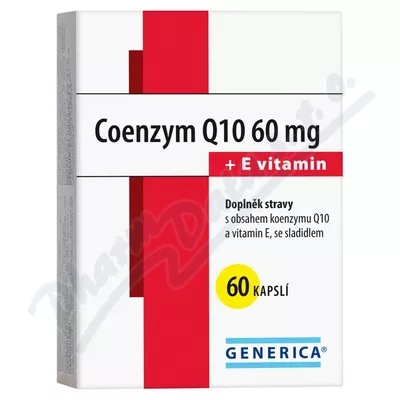 Koenzym Q10 60 mg + witamina E Generica cps.60