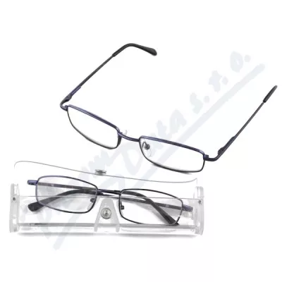 American Way +2.00 niebieskie okulary do czytania w etui