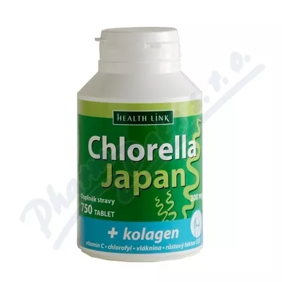 Health Link Chlorella Japan + kolagen .250 tbl.