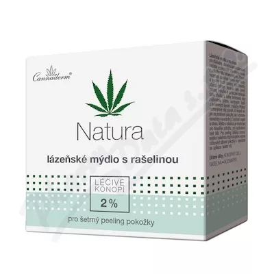 Cannaderm Natura lázeňské mýdlo s rašelinou 80g