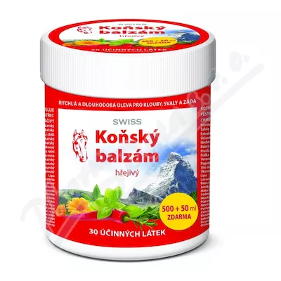 Balsam koński SWISS ciepły 500 + 50 ml