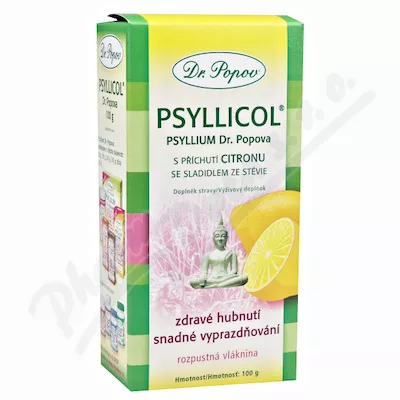 Dr.Popov Psyllicol smak cytrynowy 100g